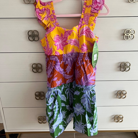 NWT FARM RIO Mixed Tropical Swing Mini Dress SIZE M - Picture 4 of 4